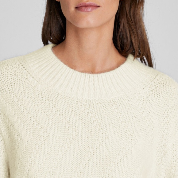 Balloon Sleeve Alpaca Sweater - Brand New - NEVER WORN - Ivory - Picture 3 of 5